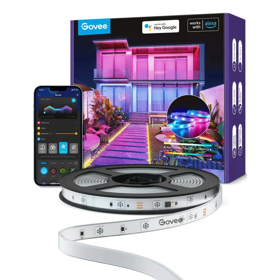 Govee H6172 Zewnętrzna 10m Taśma LED