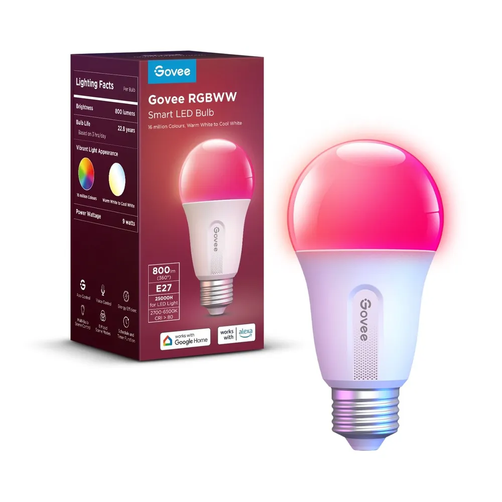 Govee H6004 Smart Light Bulb Żarówka RGB
