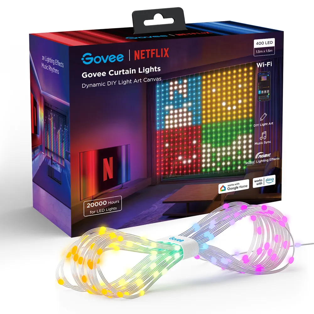 Govee H70BC Curtain Light Netflix Co-branding Version Zasłona, kurtyna LED